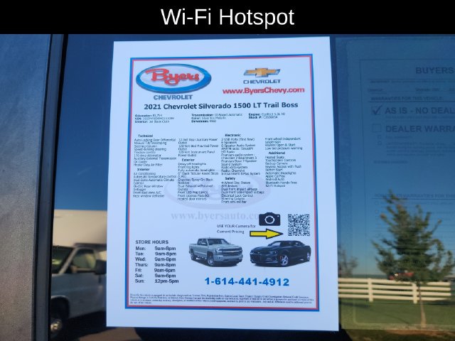Used 2021 Chevrolet Silverado 1500 LT Trail Boss w/ Convenience Package II AWD/4WD image 13