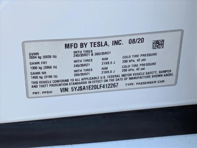 Used 2020 Tesla Model S Long Range Plus image 25