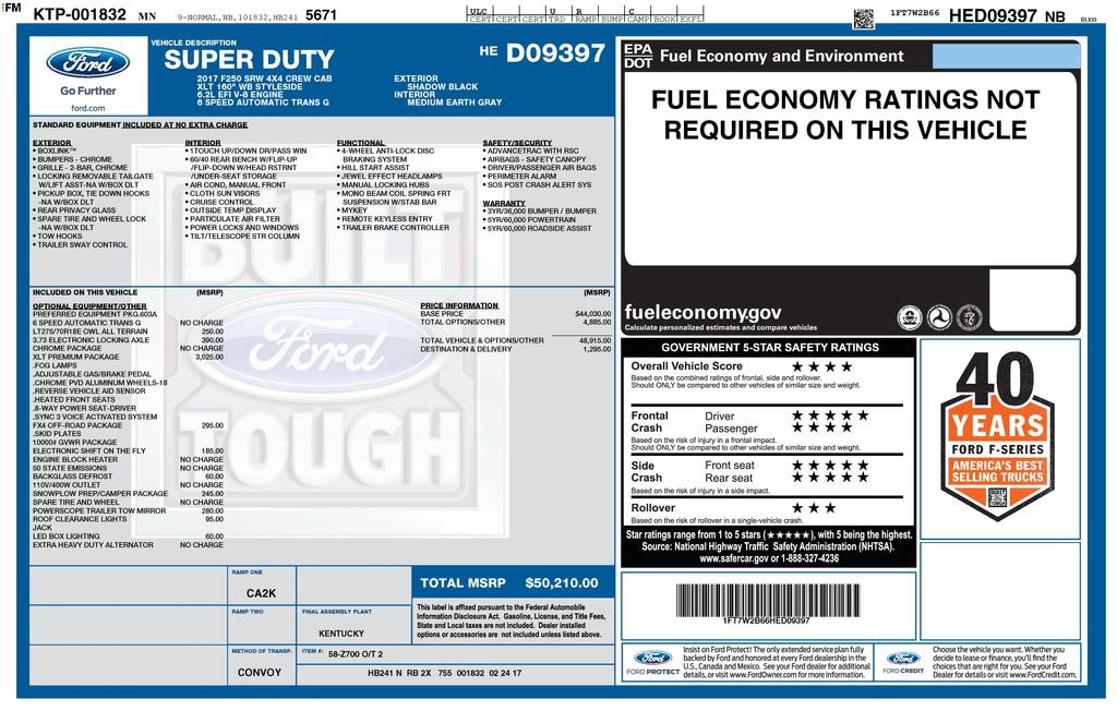 Used 2017 Ford F250 XLT w/ XLT Premium Package AWD/4WD image 6