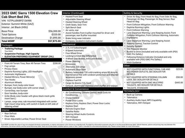 Certified 2023 GMC Sierra 1500 Elevation AWD/4WD image 30