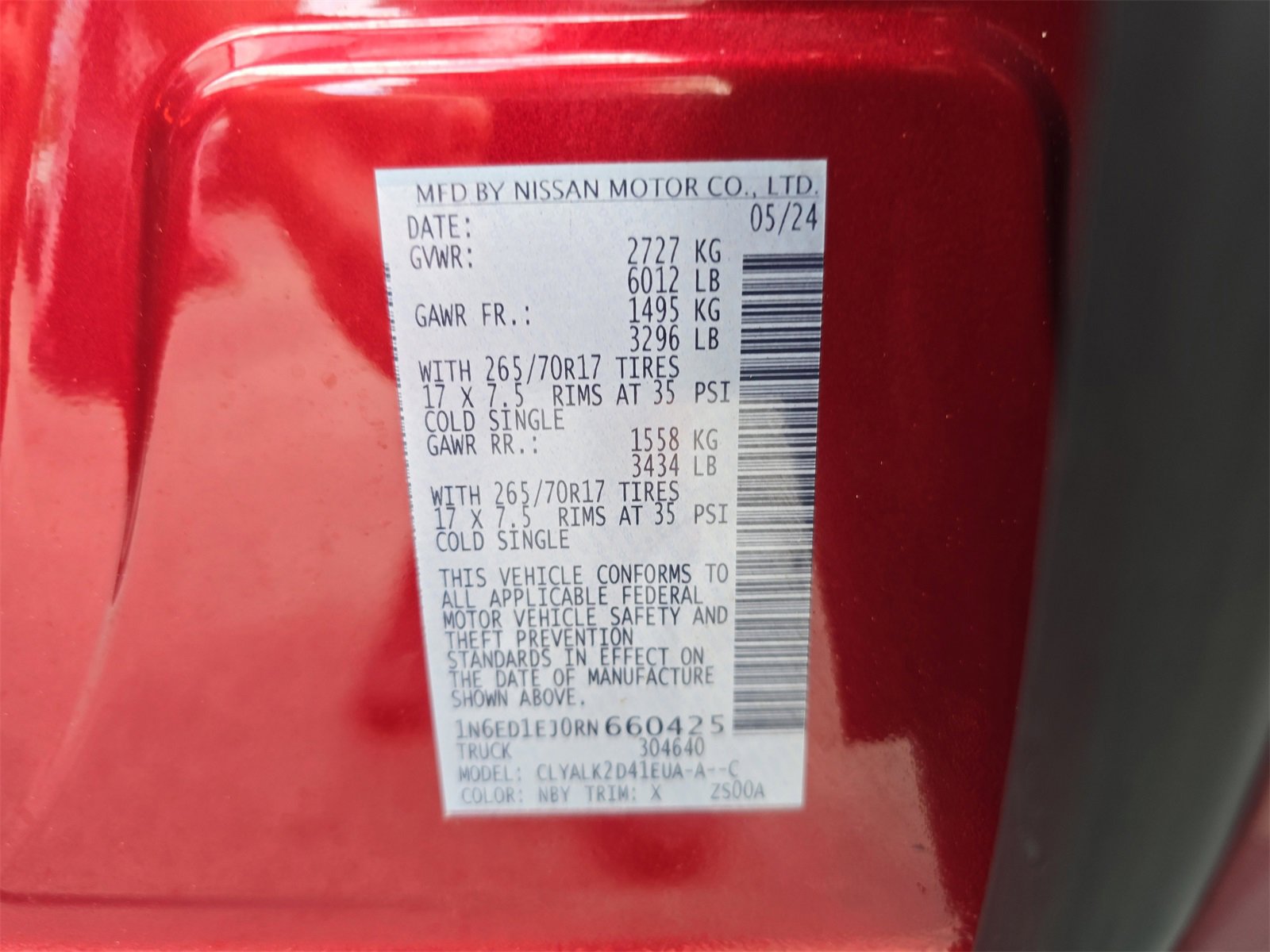 Used 2024 Nissan Frontier Pro-X w/ Technology Package image 27