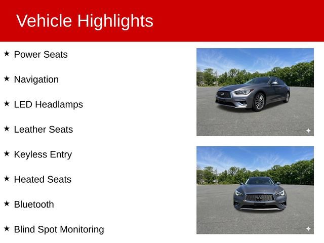 Used 2023 INFINITI Q50 Luxe w/ Cargo Package AWD/4WD image 2