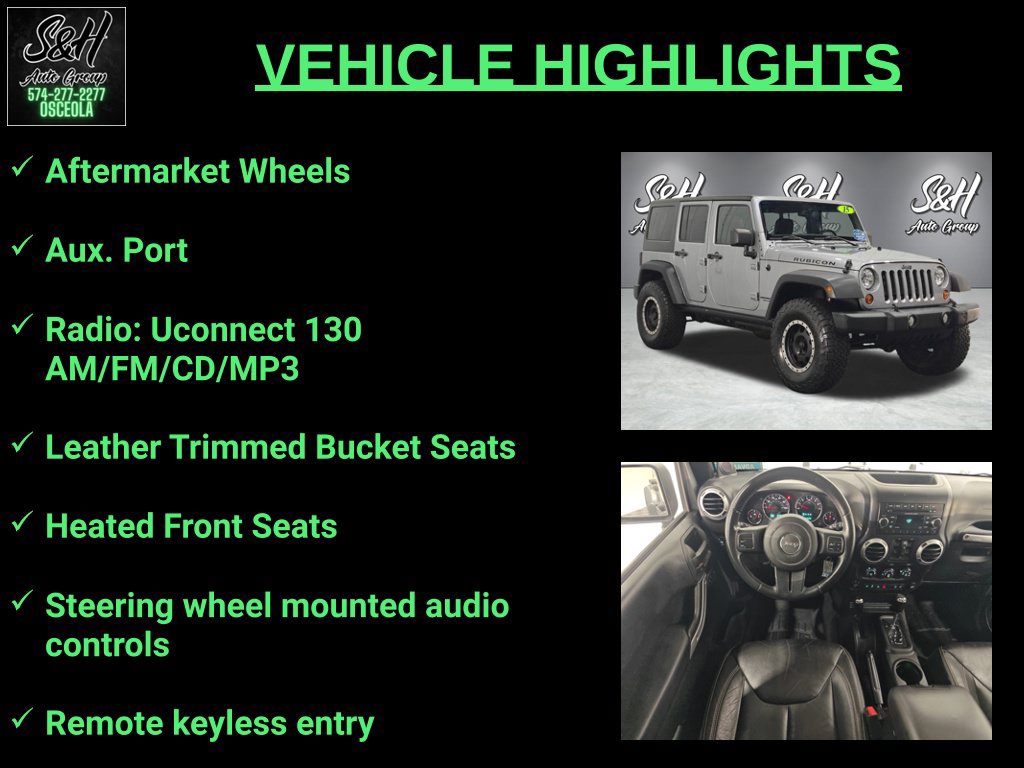 Used 2013 Jeep Wrangler Unlimited Rubicon w/ Dual Top Group AWD/4WD image 3
