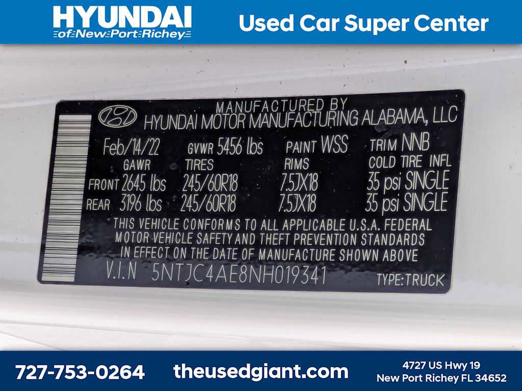 Used 2022 Hyundai Santa Cruz SEL w/ Activity Package FWD image 34