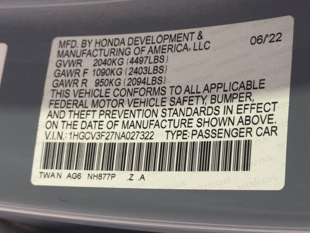 Used 2022 Honda Accord Sport image 28