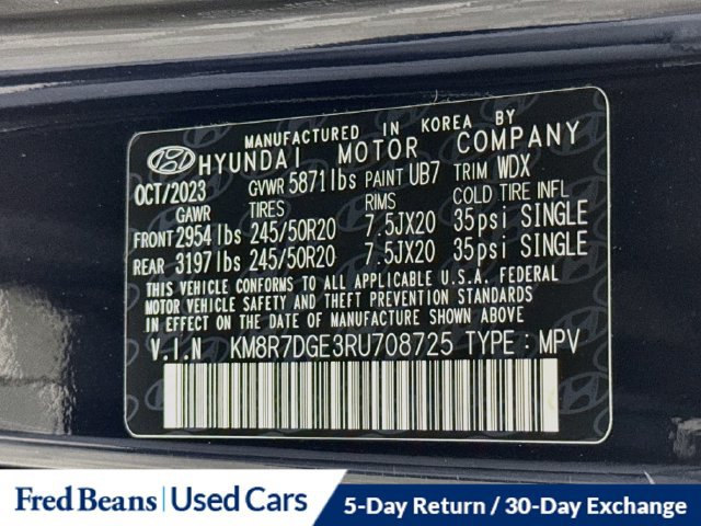 Certified 2024 Hyundai Palisade Calligraphy AWD/4WD image 40