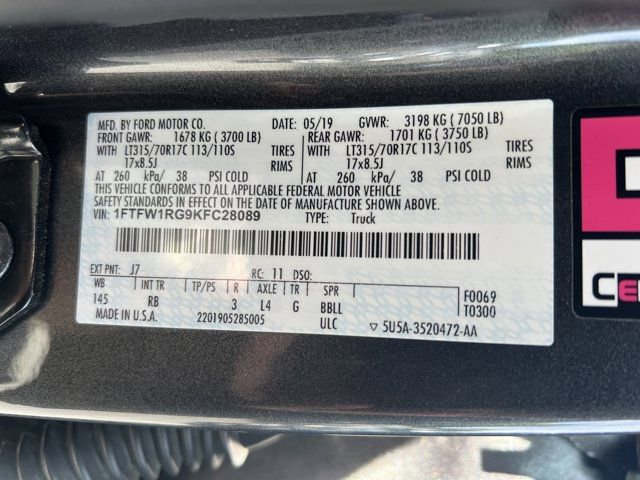 Used 2019 Ford F150 Raptor w/ Equipment Group 802A Luxury AWD/4WD image 42