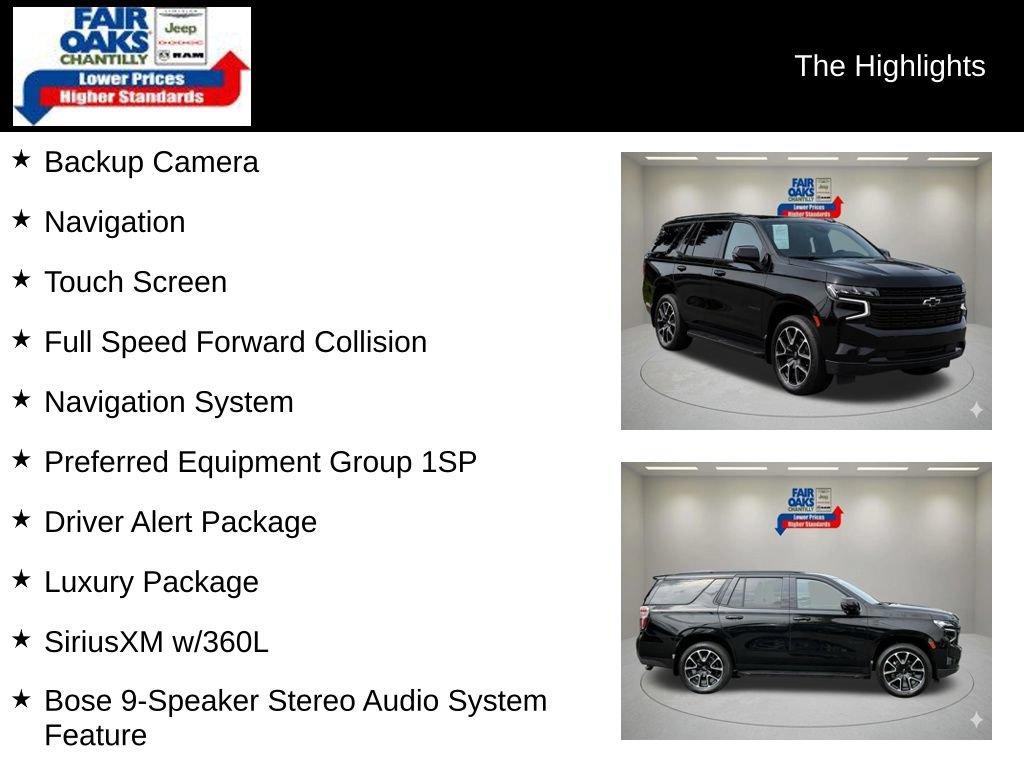 Used 2024 Chevrolet Tahoe RST w/ Luxury Package RWD image 2