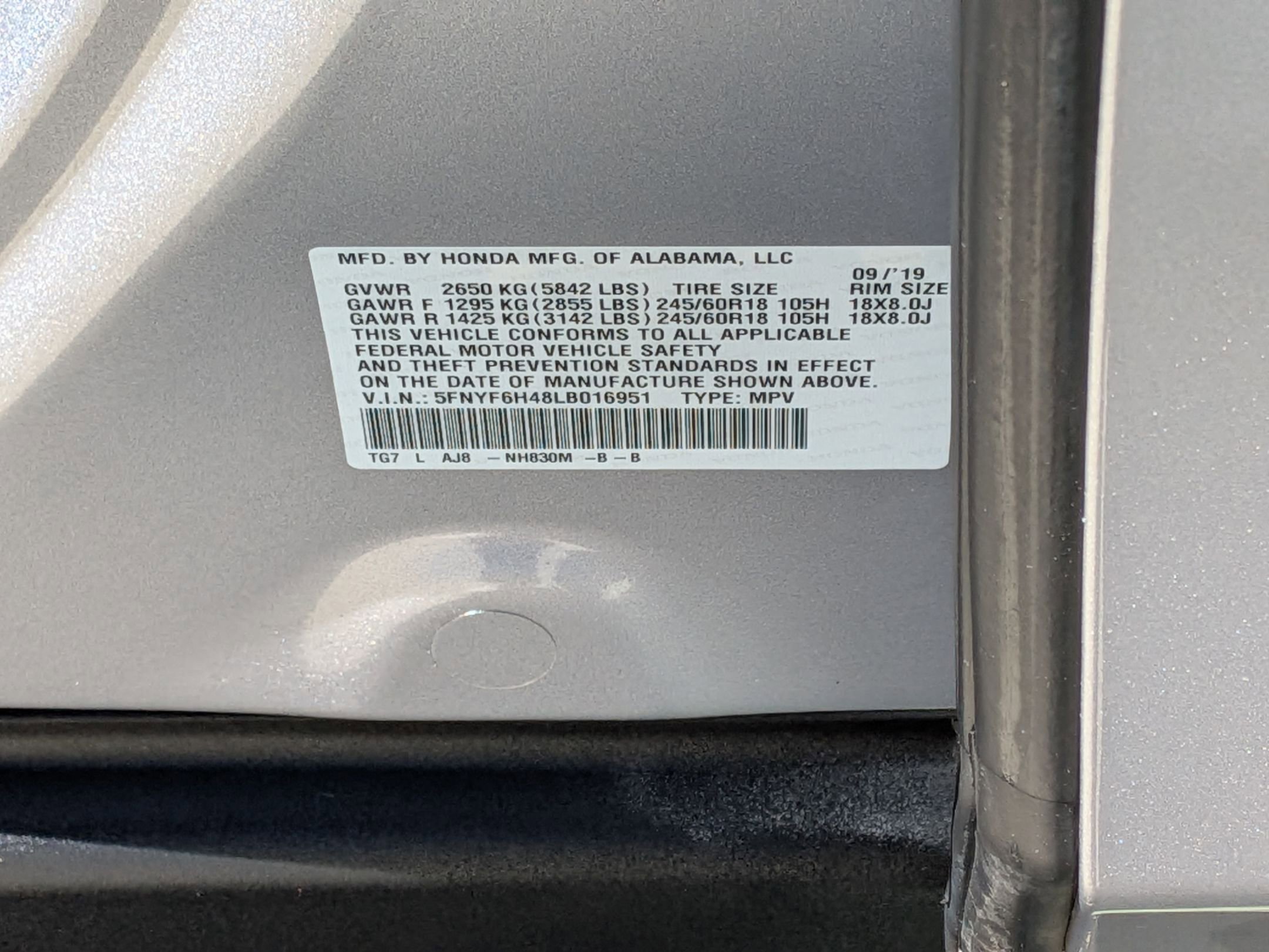 Certified 2020 Honda Pilot EX-L image 36