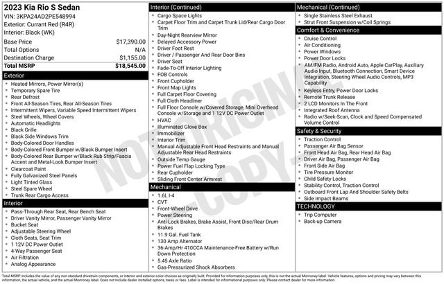 Used 2023 Kia Rio S image 36