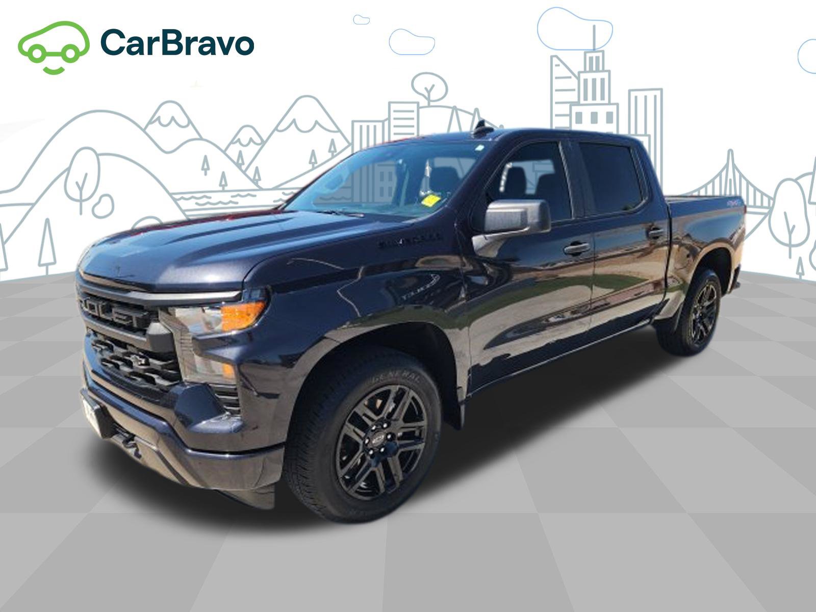 Certified 2023 Chevrolet Silverado 1500 Custom w/ LPO, Dark Essentials Package