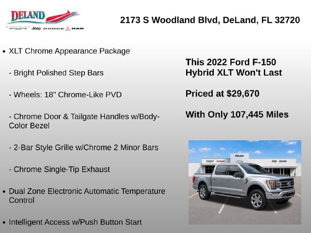 Used 2022 Ford F150 XLT w/ Equipment Group 302A High AWD/4WD image 29