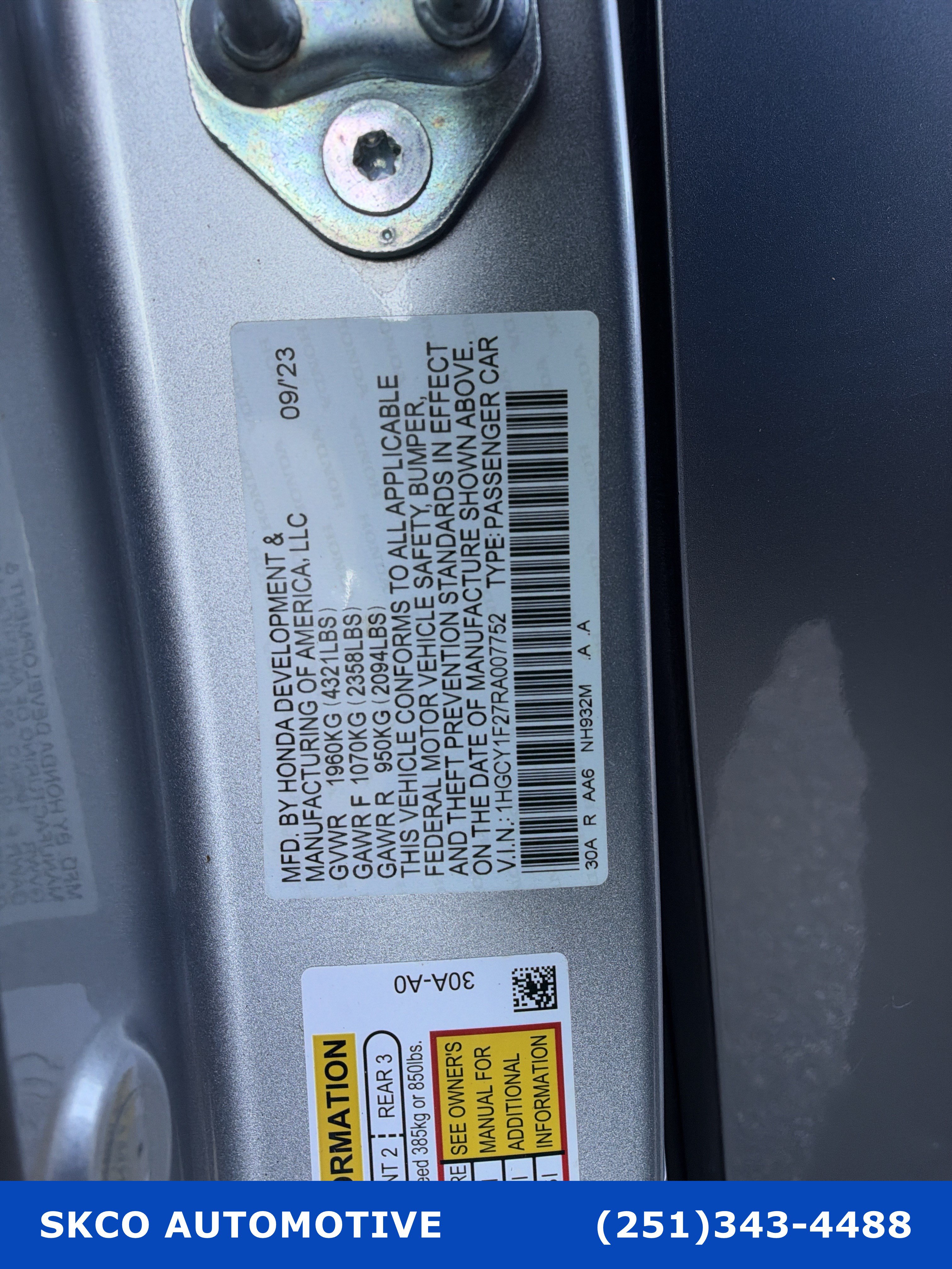 Used 2024 Honda Accord LX image 30