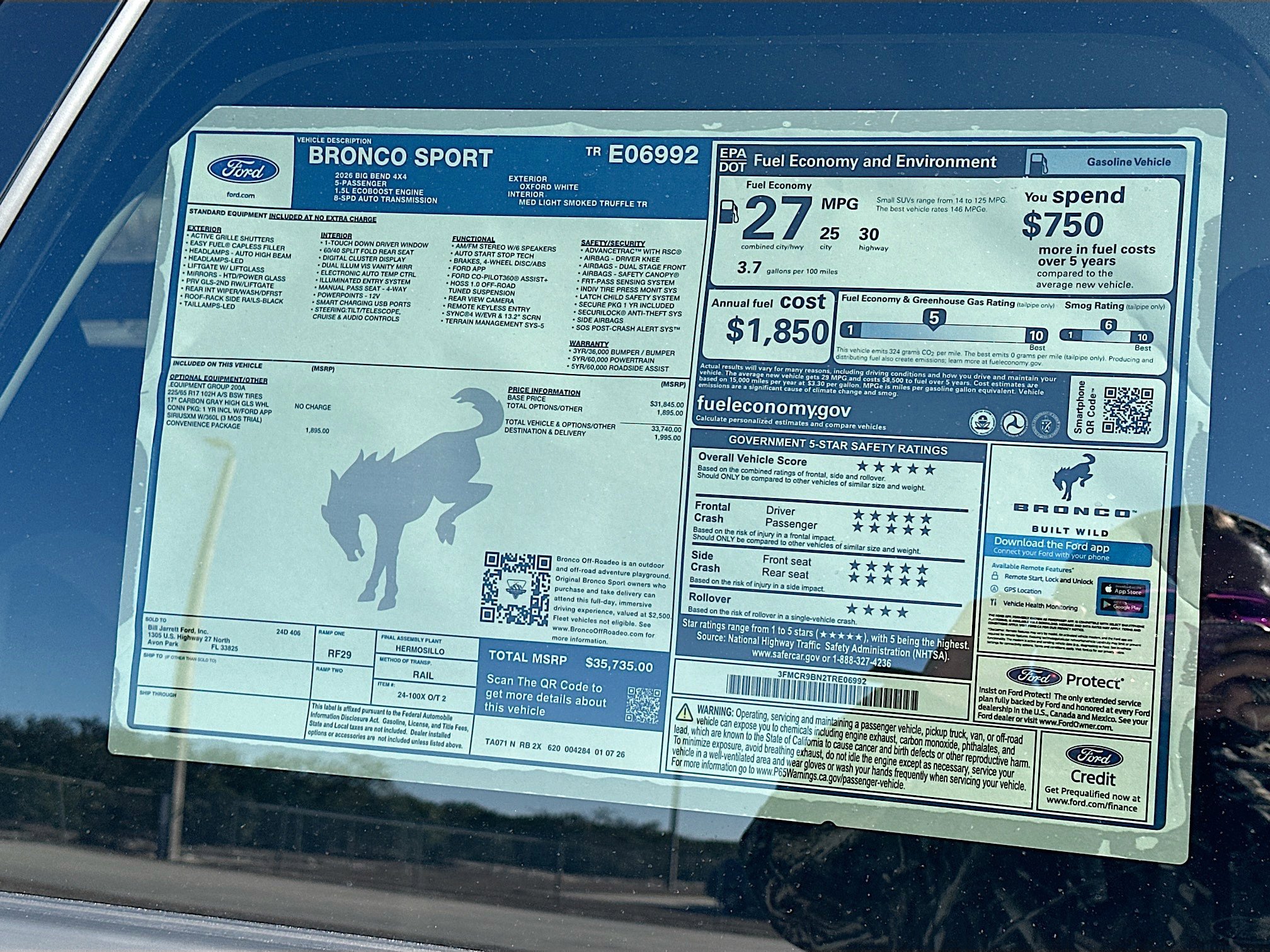 New 2026 Ford Bronco Sport Big Bend w/ Convenience Package image 18