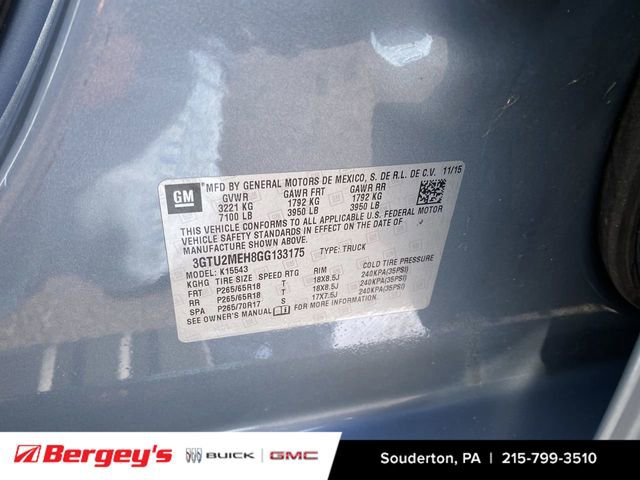 Used 2016 GMC Sierra 1500 SLE w/ SLE Value Package image 37