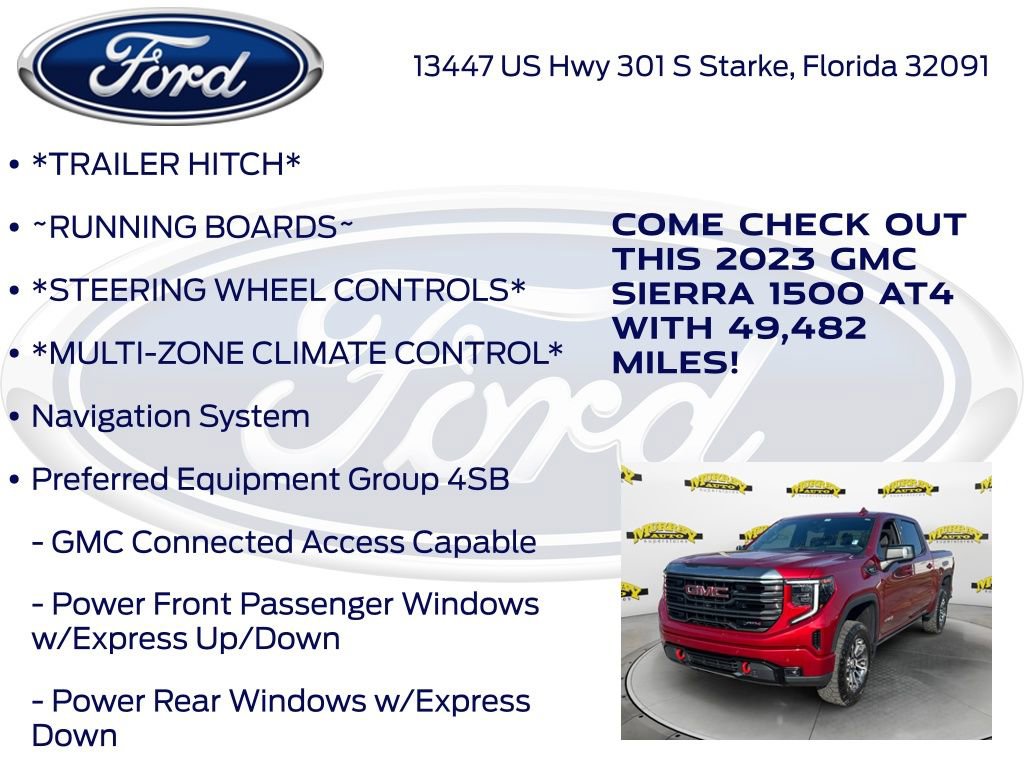 Used 2023 GMC Sierra 1500 AT4 w/ Technology Package image 15