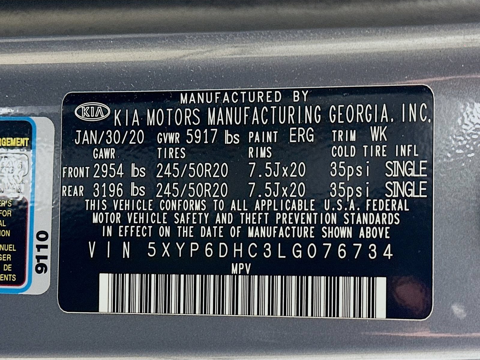 Used 2020 Kia Telluride S AWD/4WD image 47