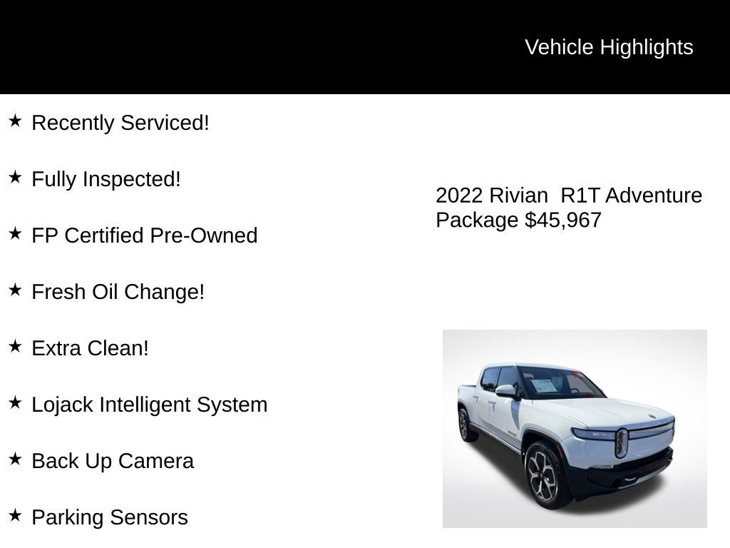 Used 2022 Rivian R1T Adventure image 2