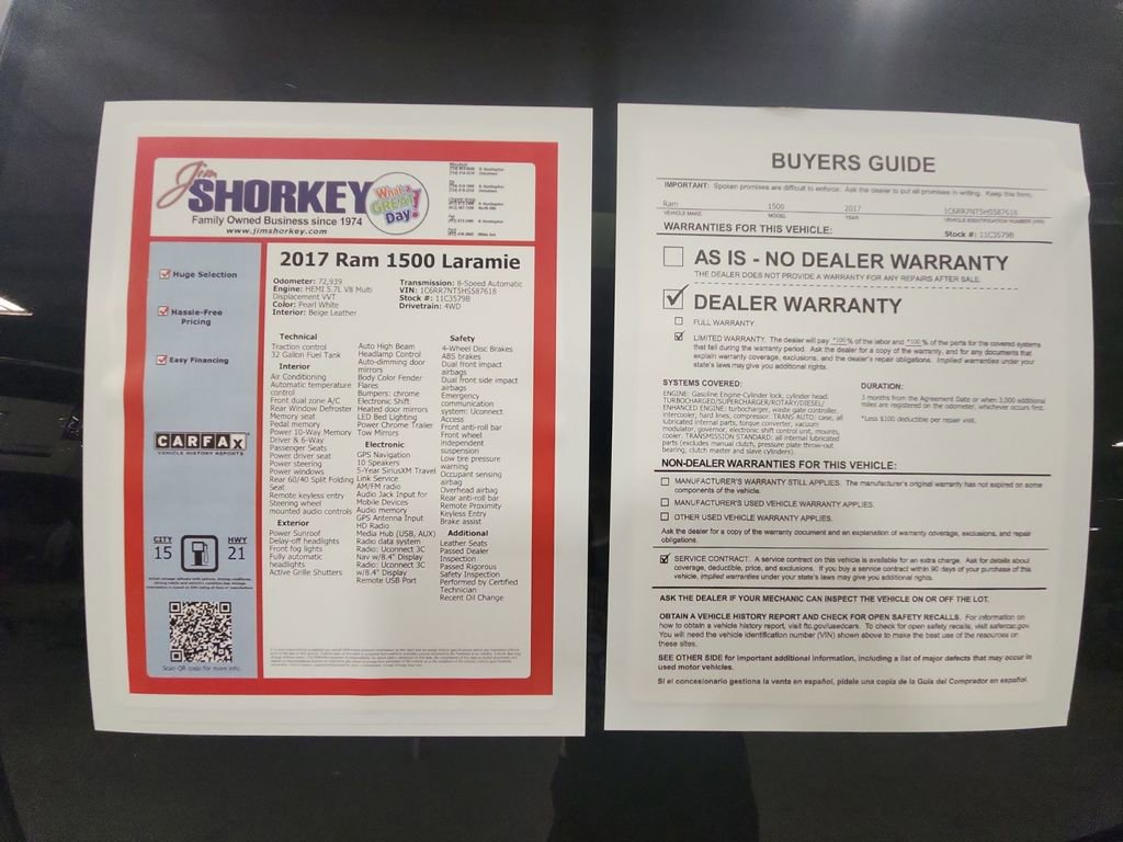 Used 2017 RAM 1500 Laramie w/ Convenience Group image 31