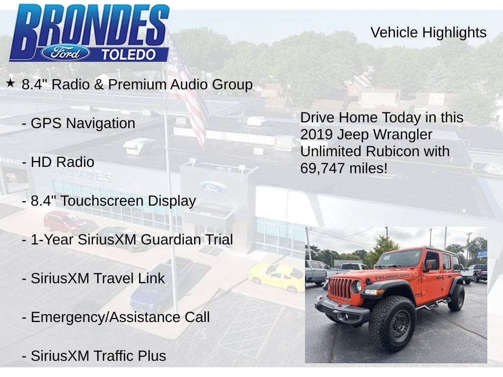 Used 2019 Jeep Wrangler Unlimited Rubicon AWD/4WD image 12