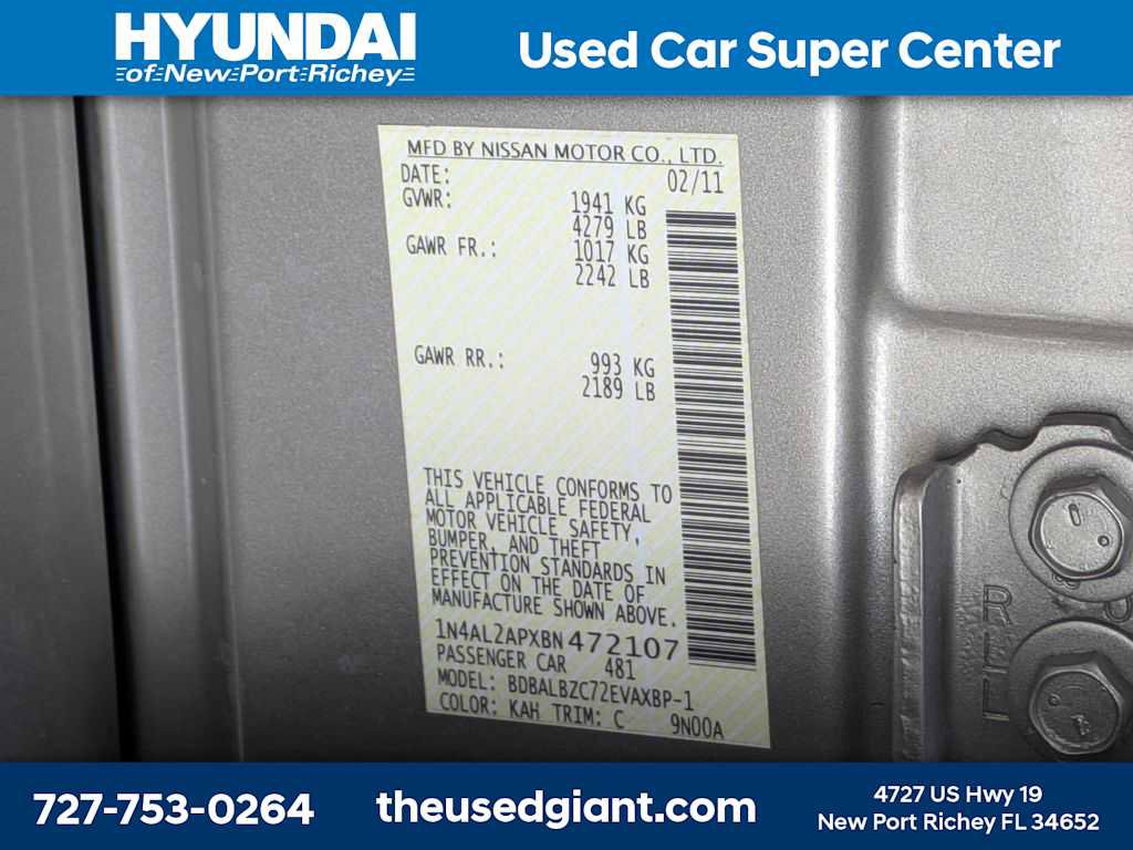 Used 2011 Nissan Altima 2.5 SL w/ Technology Pkg FWD image 39