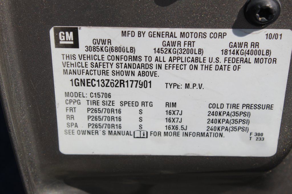 Used 2002 Chevrolet Tahoe LS w/ Traction Pkg image 16