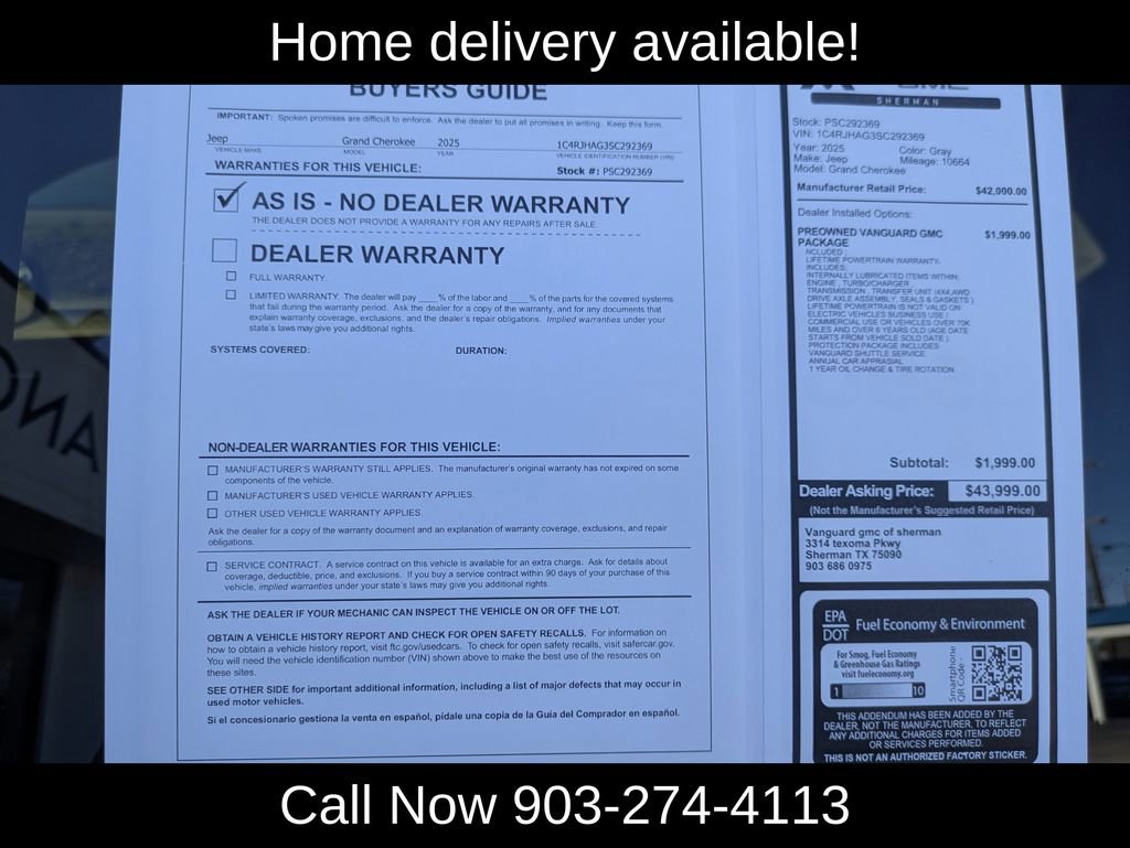 Used 2025 Jeep Grand Cherokee Altitude image 43