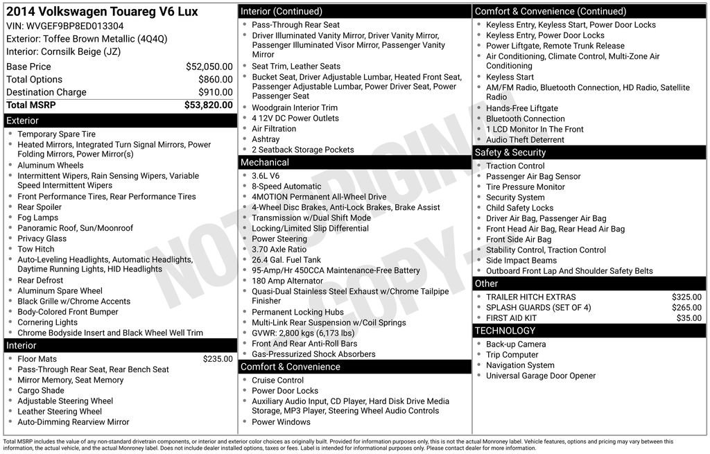 Used 2014 Volkswagen Touareg VR6 image 24