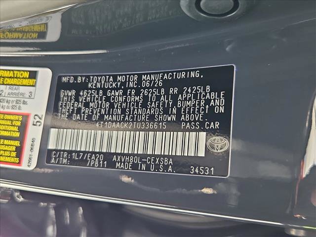 New 2026 Toyota Camry SE FWD image 17