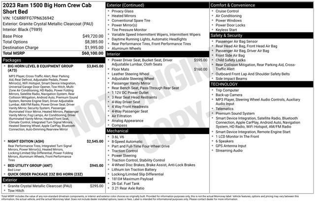 Used 2023 RAM 1500 Big Horn AWD/4WD image 11