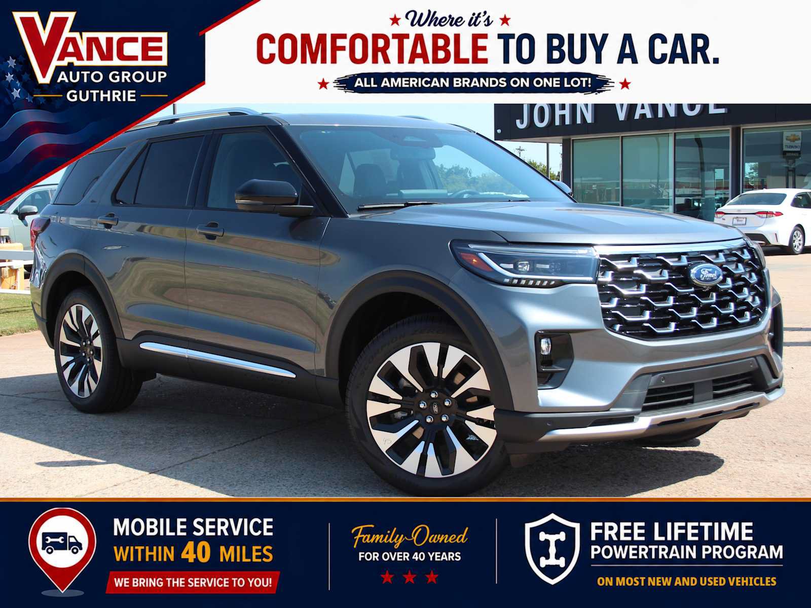 New 2026 Ford Explorer Platinum w/ LUX Leather Package AWD/4WD image 1