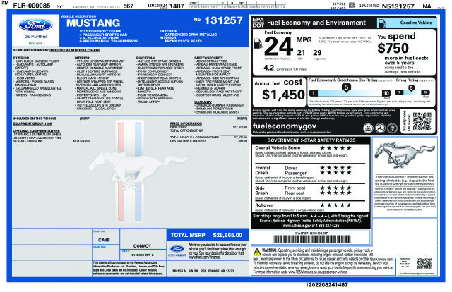 Used 2022 Ford Mustang Coupe RWD image 14