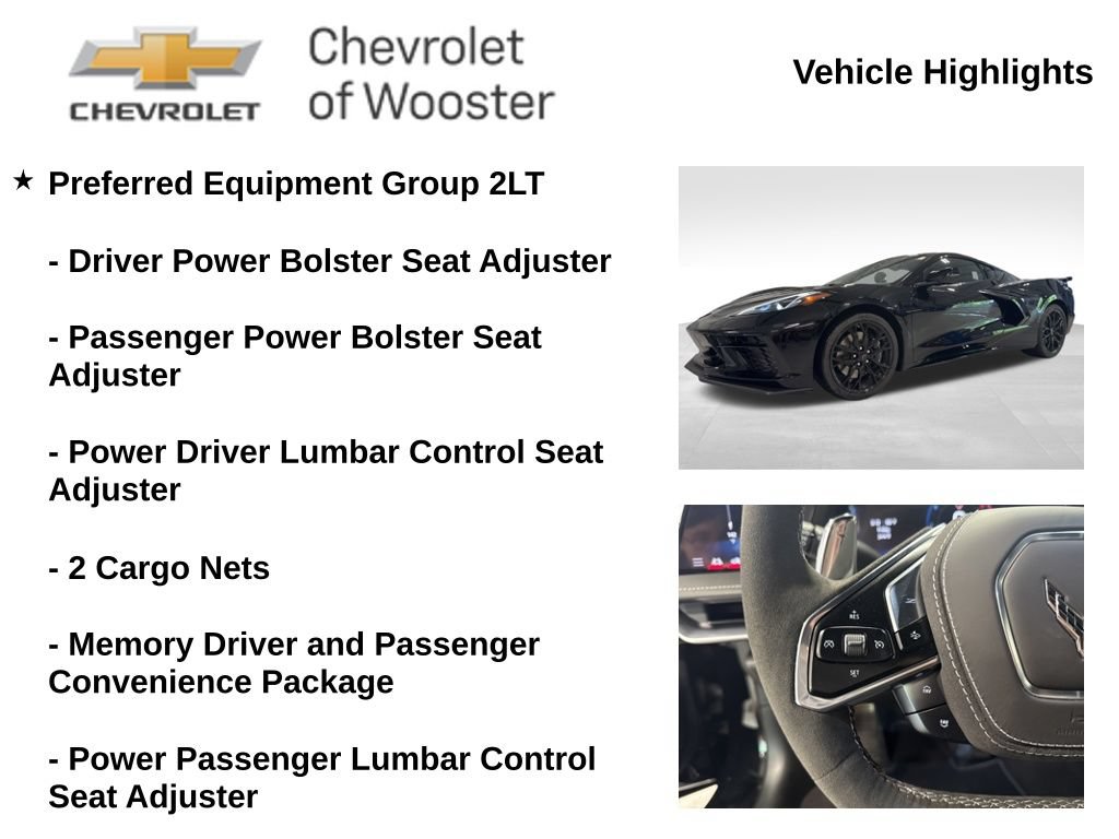 New 2026 Chevrolet Corvette Stingray Preferred Cpe w/ Z51 Performance Package RWD image 2