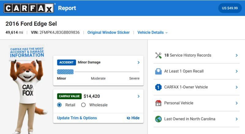 Used 2016 Ford Edge SEL w/ Equipment Group 201A AWD/4WD image 12