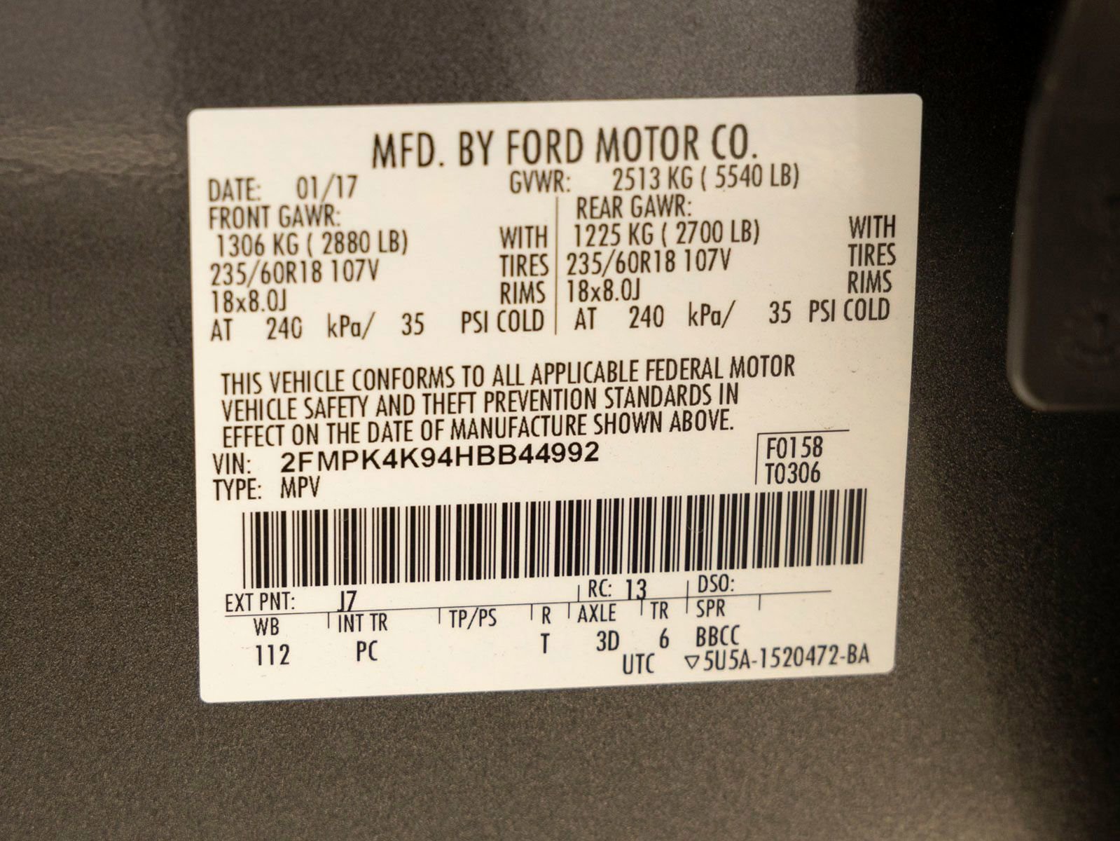 Used 2017 Ford Edge Titanium w/ Equipment Group 301A AWD/4WD image 32