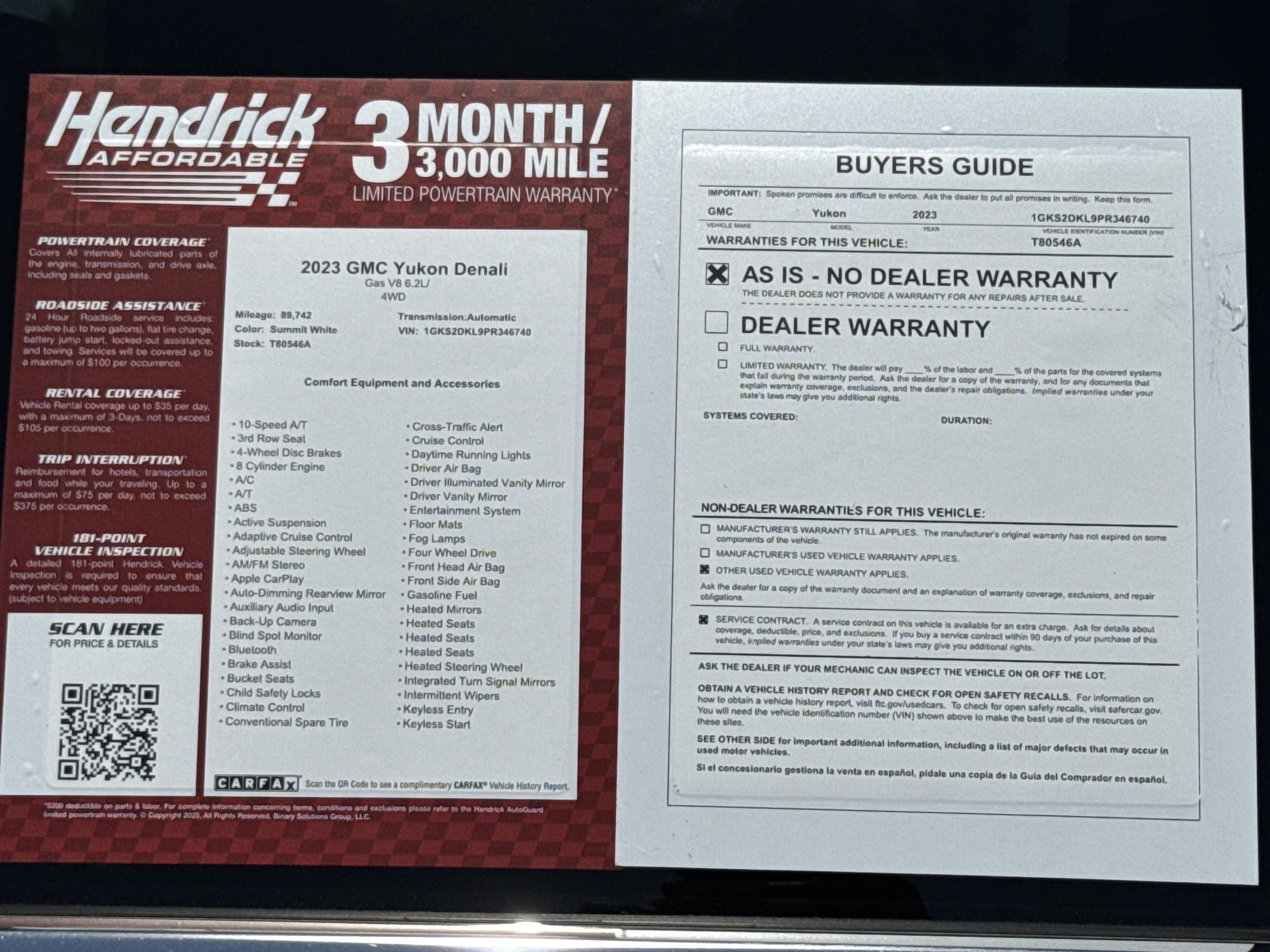 Used 2023 GMC Yukon Denali AWD/4WD image 41
