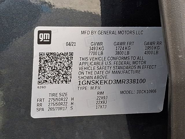 Certified 2021 Chevrolet Suburban RST w/ Luxury Package image 27