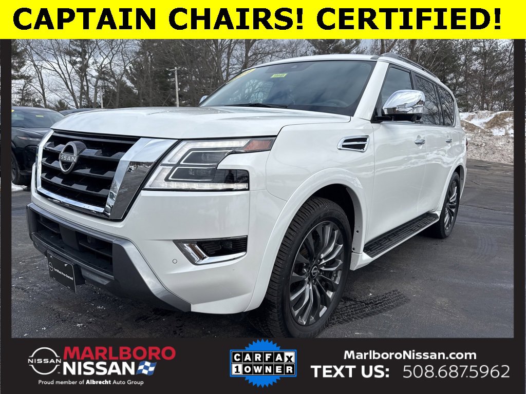 Certified 2024 Nissan Armada Platinum w/ Captain's Chairs Package image 3