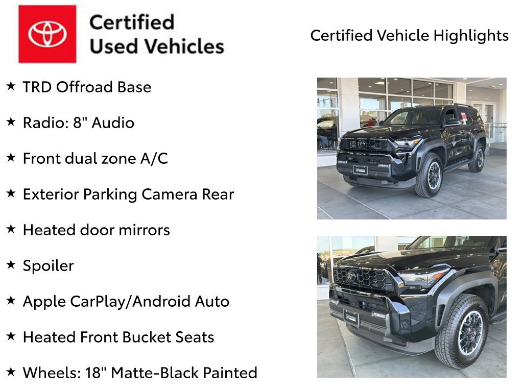 Certified 2026 Toyota 4Runner TRD Off-Road AWD/4WD image 7