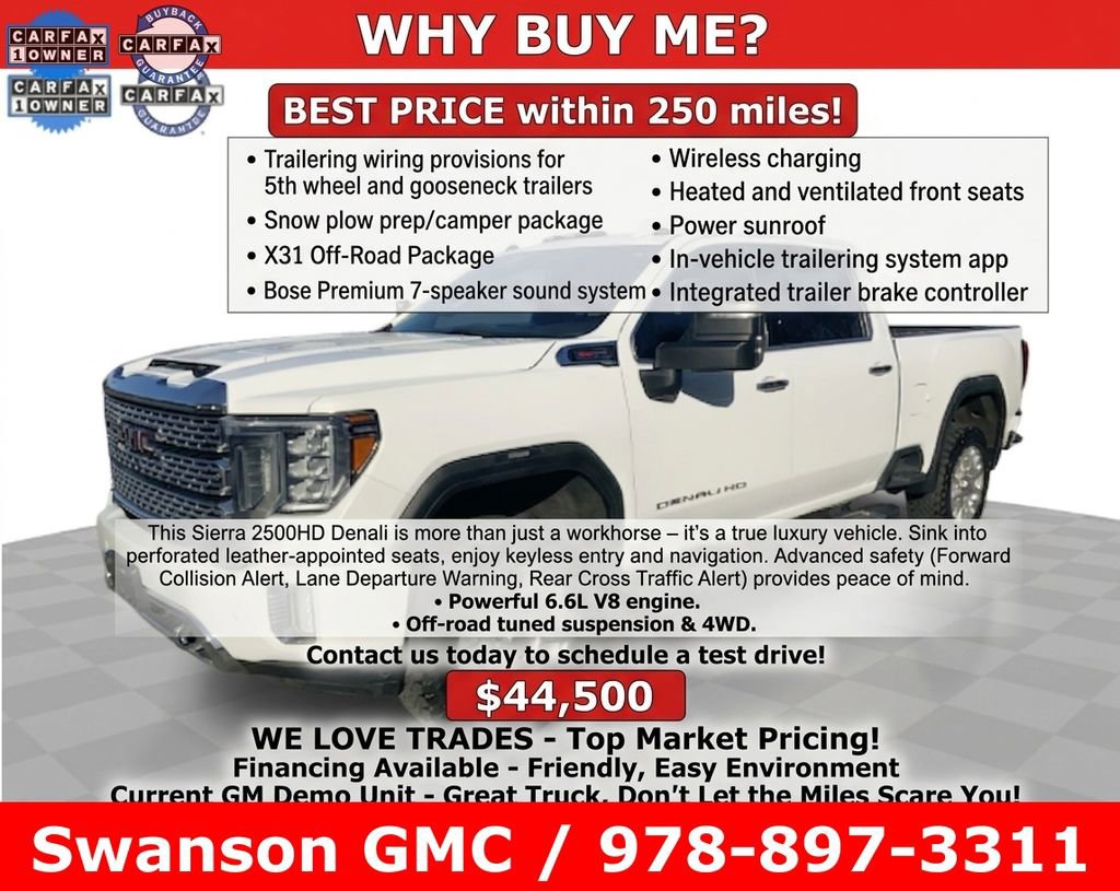 Certified 2022 GMC Sierra 2500 Denali w/ Snow Plow Prep/Camper Package AWD/4WD image 11