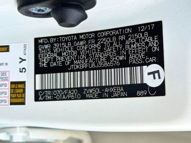 Used 2018 Toyota Prius Two w/ Prius Two Safety Plus Package image 29