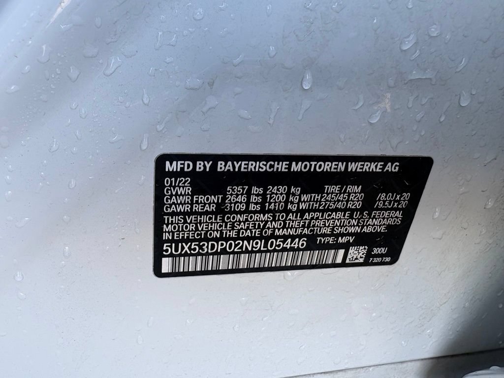 Used 2022 BMW X3 xDrive30i w/ M Sport Package 2 AWD/4WD image 34