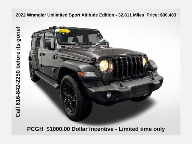 Used 2022 Jeep Wrangler Unlimited Sport