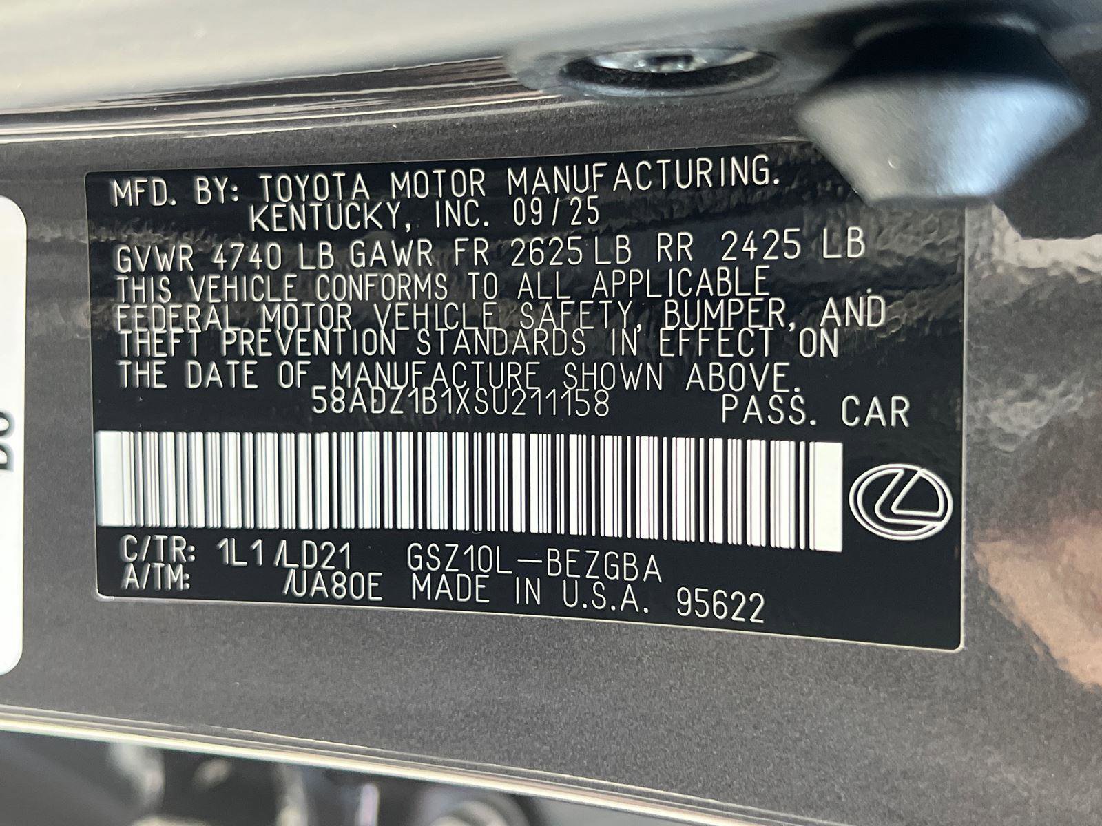 New 2025 Lexus ES 350 w/ Premium Package image 28