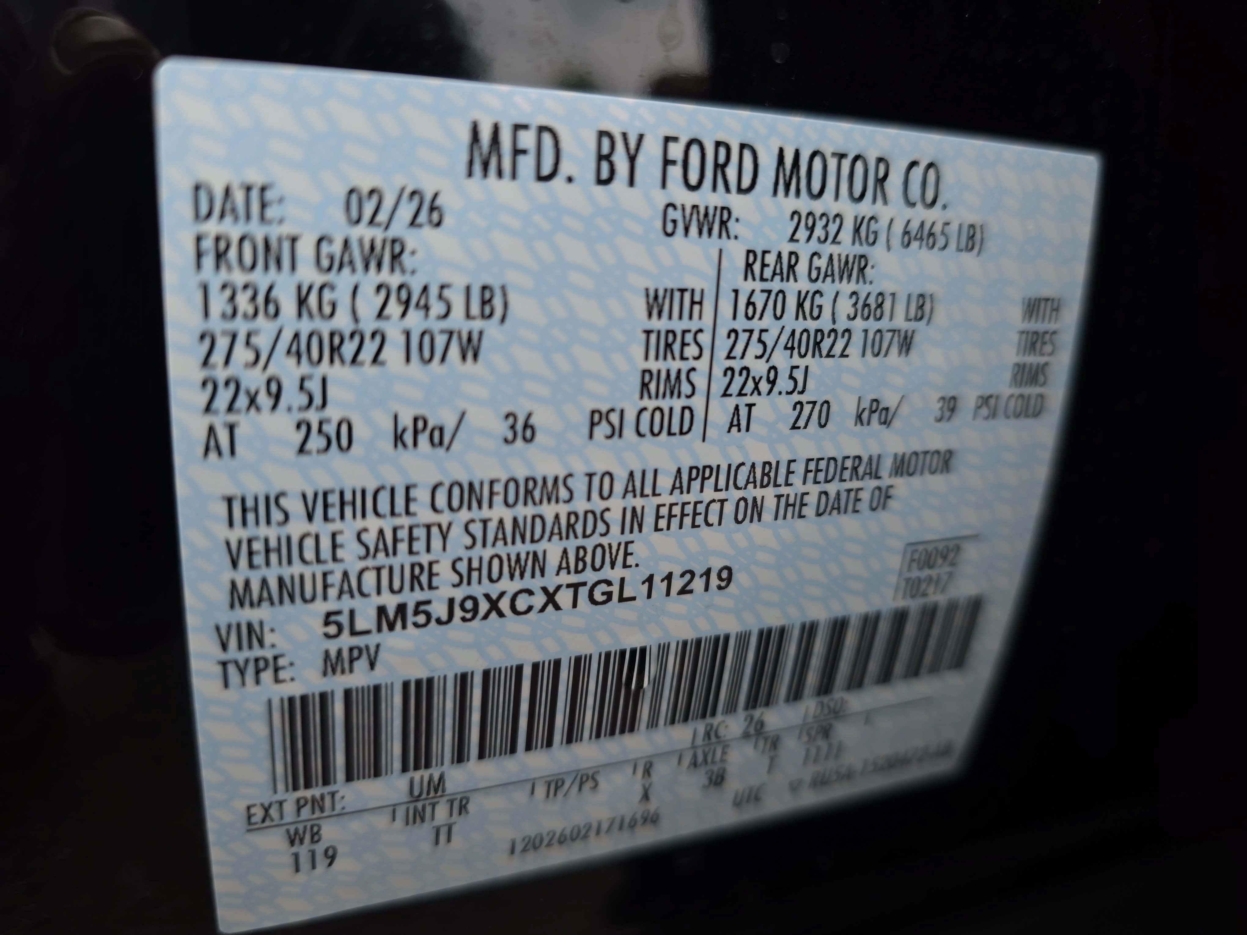 Used 2026 Lincoln Aviator Black Label w/ Jet Appearance Package AWD/4WD image 38