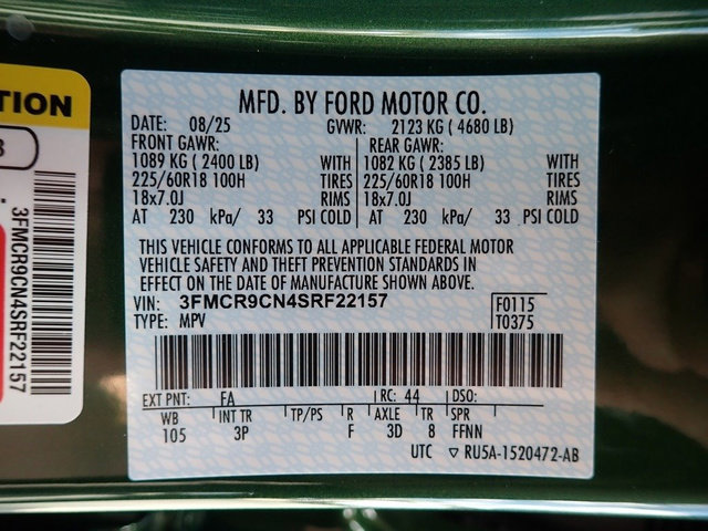 New 2025 Ford Bronco Sport Outer Banks w/ Outer Banks Tech Package+ image 15