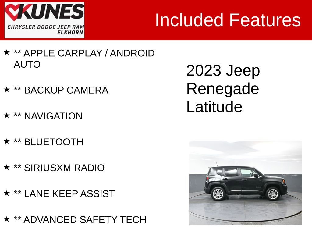 Used 2023 Jeep Renegade Latitude image 2