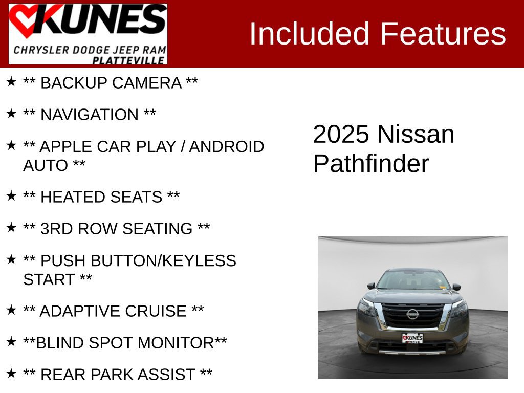 Used 2025 Nissan Pathfinder SL AWD/4WD image 2