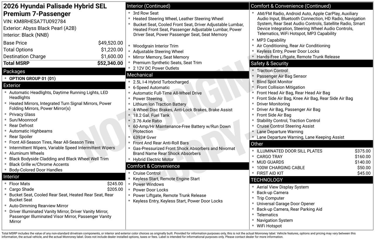 New 2026 Hyundai Palisade SEL Premium AWD/4WD image 34