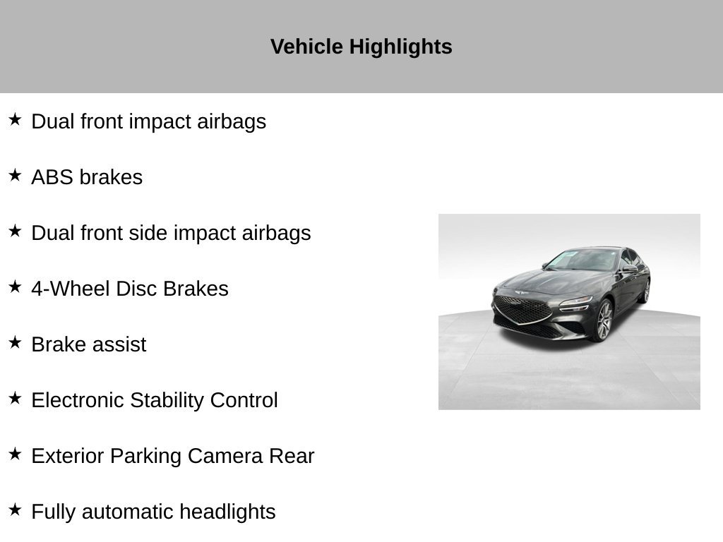 Used 2023 Genesis G70 2.0T AWD/4WD image 36